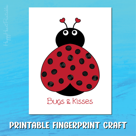 Lady Bug Valentine's Day Craft Or Card