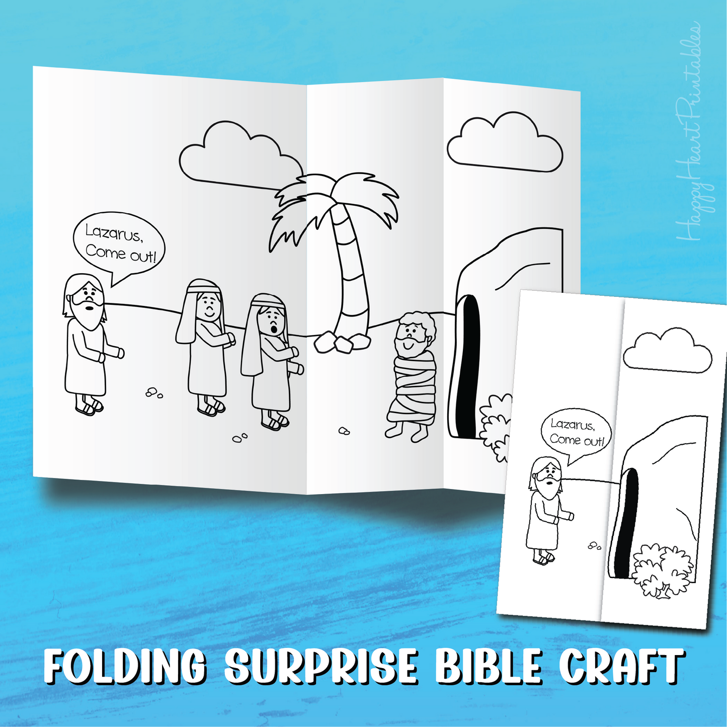 Lazarus Folding Surprise Bible Craft