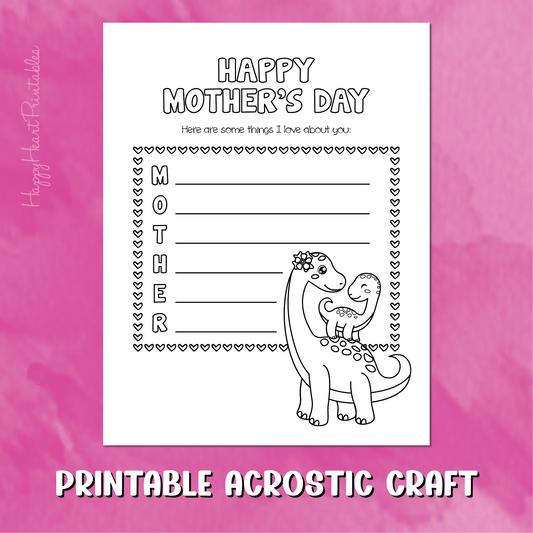 Mother's Day Acrostic Poem