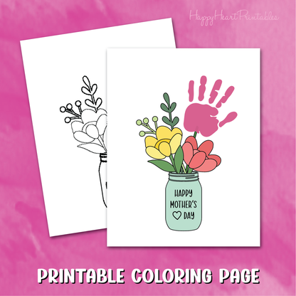 Mother's Day Handprint Flower Craft