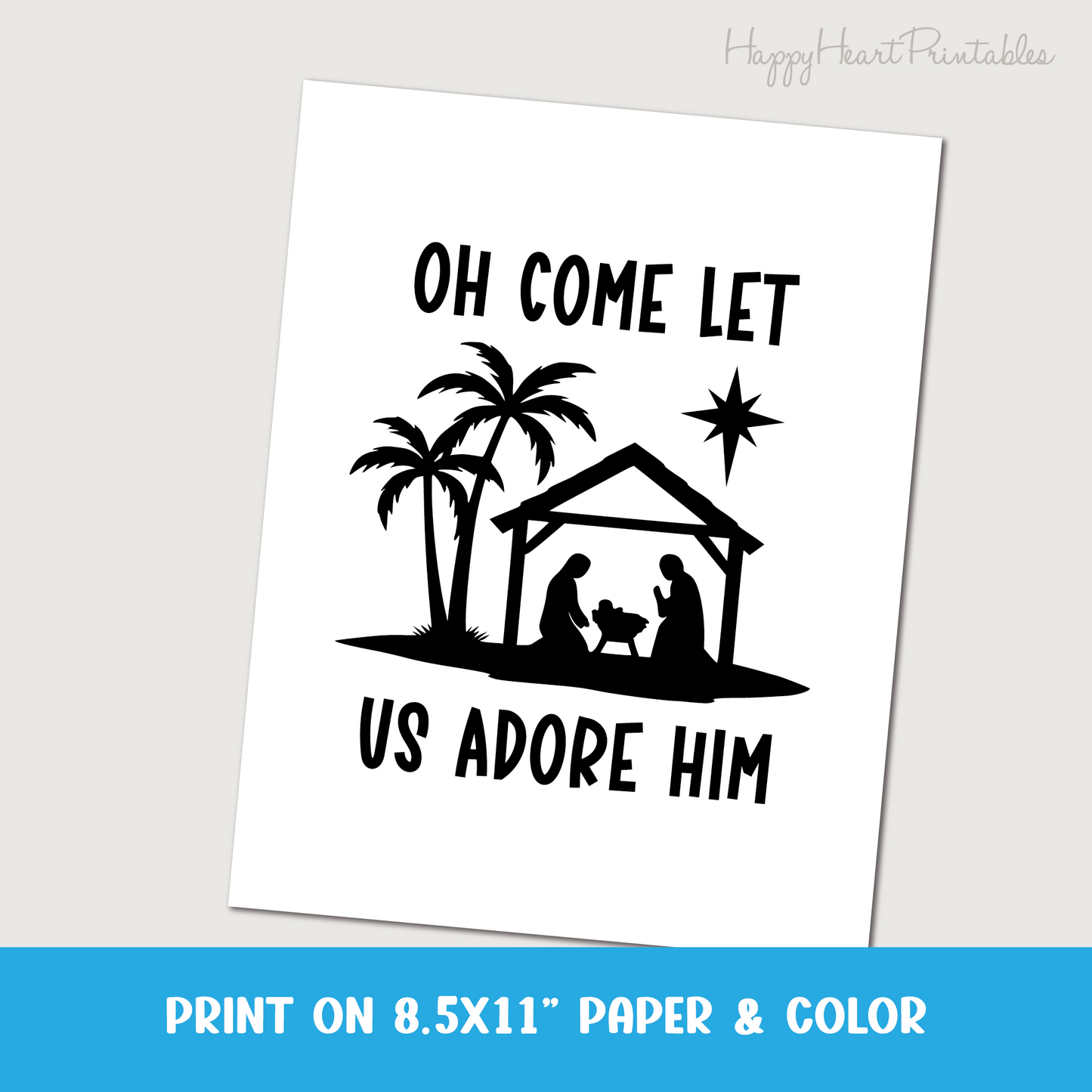 Nativity Errorless Coloring Page