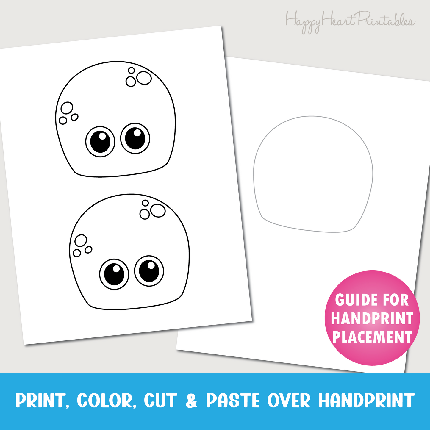 Handprint Octopus Summer Craft
