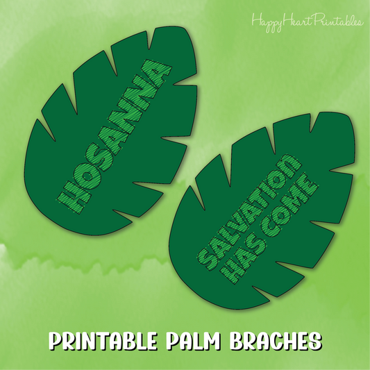 Printable Palm Branch Coloring Craft
