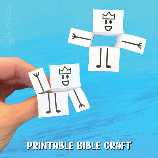 King David Dances Before the Lord Craft - Paper Box Dancing Man