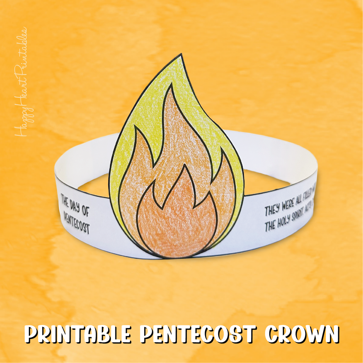 Printable Day of Pentecost Fire Crown