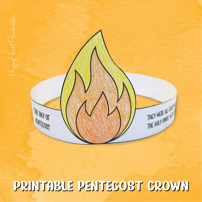 Printable Day of Pentecost Fire Crown