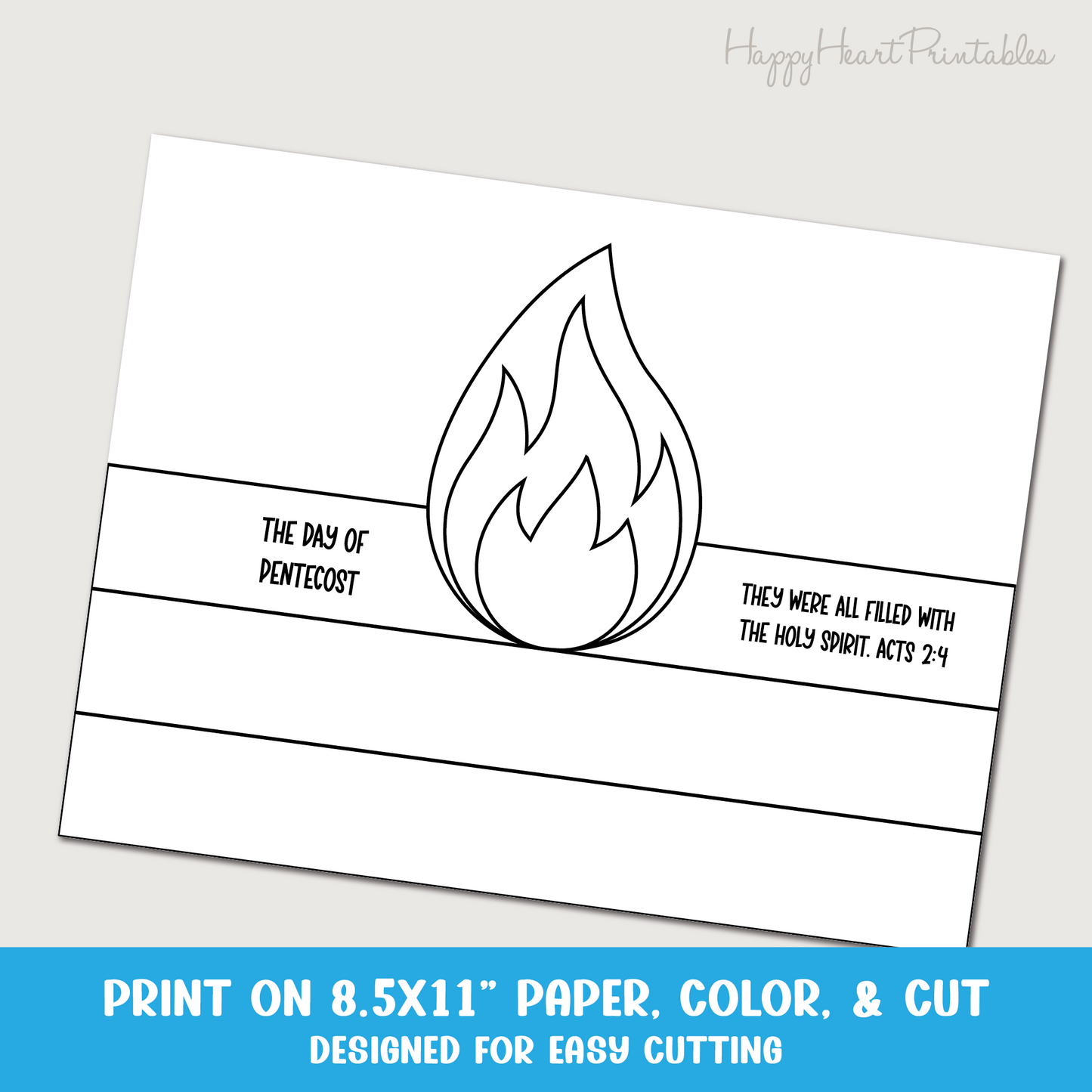 Printable Day of Pentecost Fire Crown