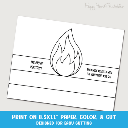 Printable Day of Pentecost Fire Crown