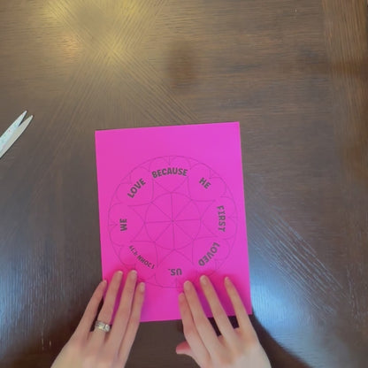 Heart Wreath Craft - 1 John 4:19