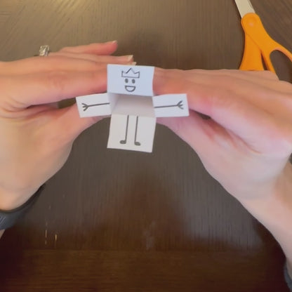 King David Dances Before the Lord Craft - Paper Box Dancing Man
