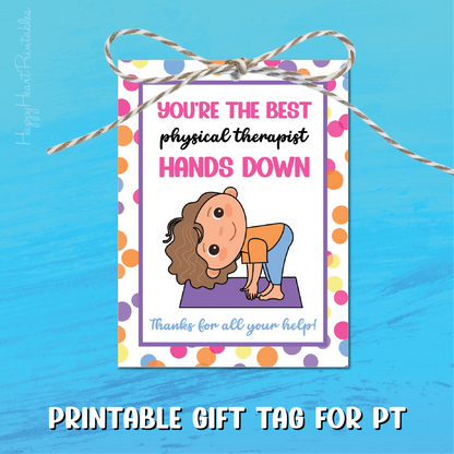 Physical Therapist Printable Gift Tag