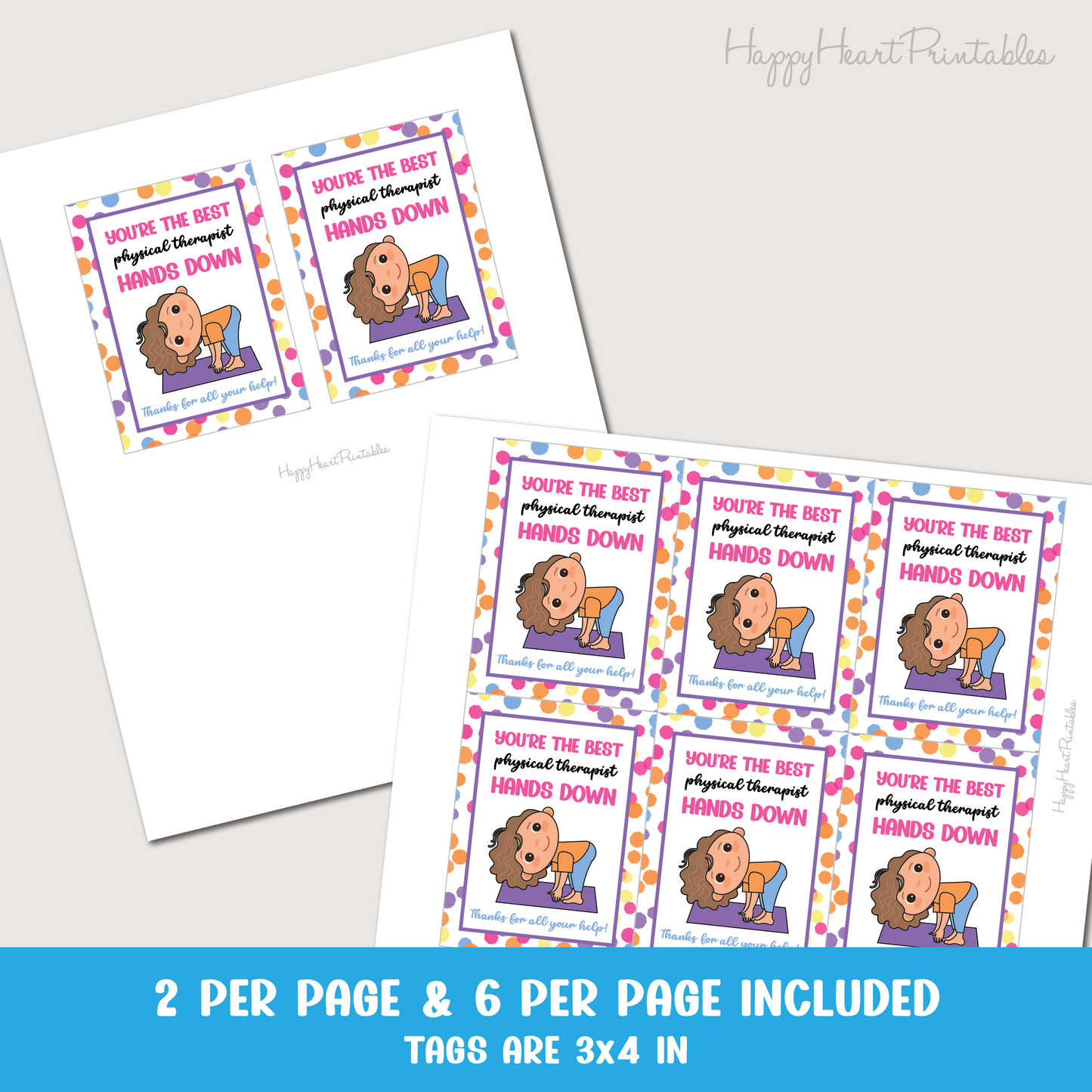 Physical Therapist Printable Gift Tag