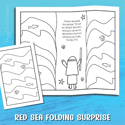 Red Sea Folding Surprise Bible Craft