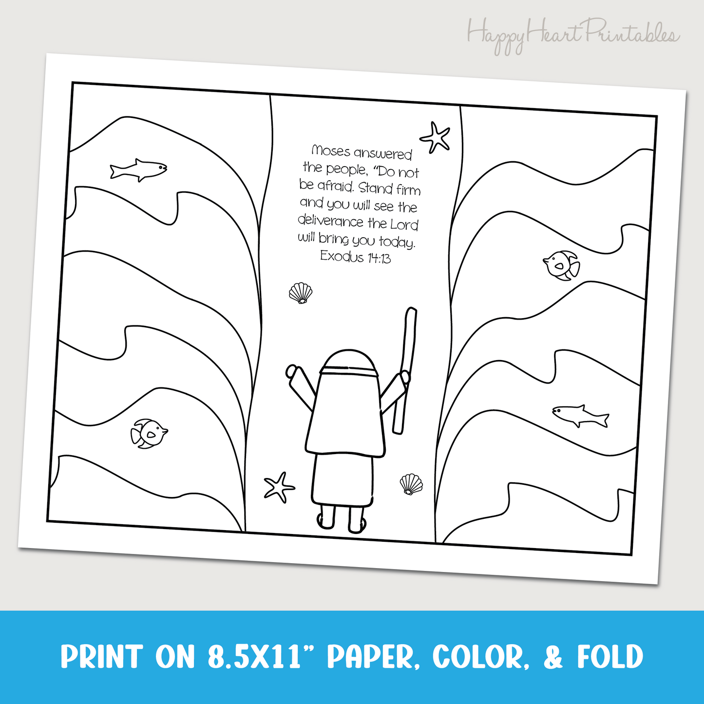 Red Sea Folding Surprise Bible Craft