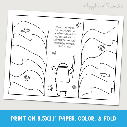 Red Sea Folding Surprise Bible Craft
