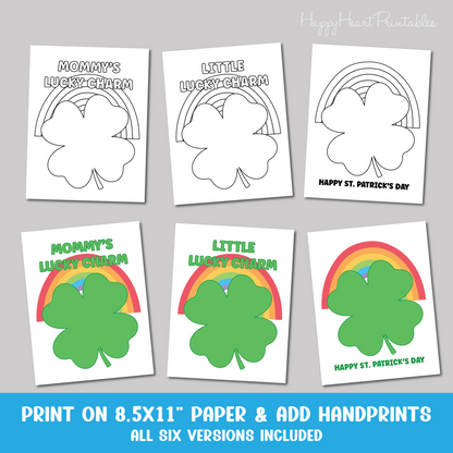 Shamrock Handprint Craft - St. Patrick's Day