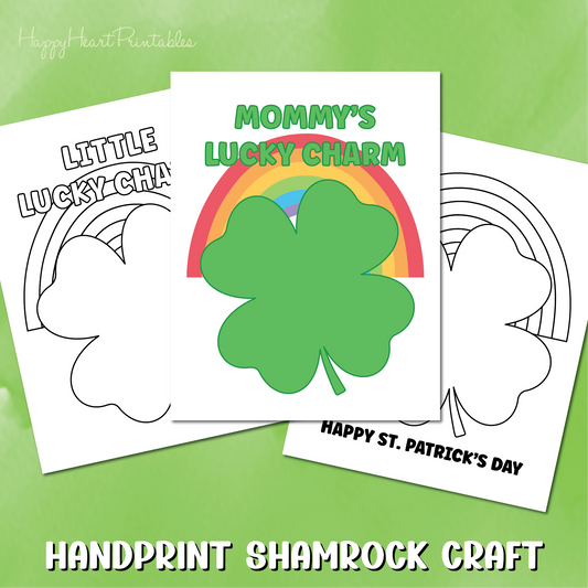 Shamrock Handprint Craft - St. Patrick's Day