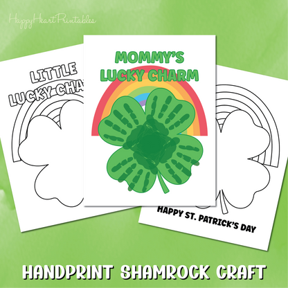 Shamrock Handprint Craft - St. Patrick's Day