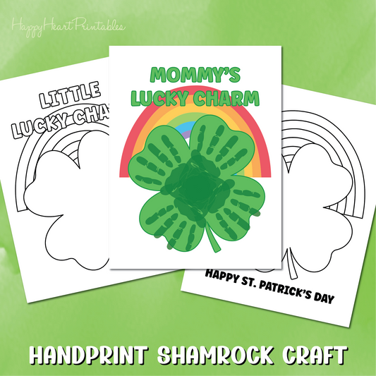 Shamrock Handprint Craft - St. Patrick's Day
