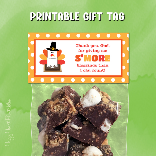 Thanksgiving Smore Treat Topper - Fall Favor Topper