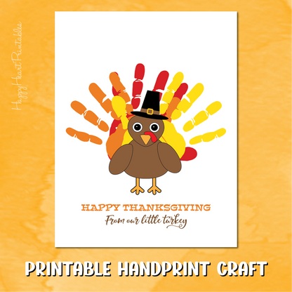 Handprint Turkey Thanksgiving Craft