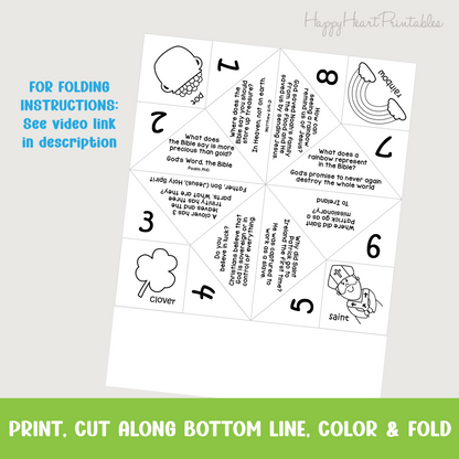 St. Patrick's Day Printable Truth Teller Craft