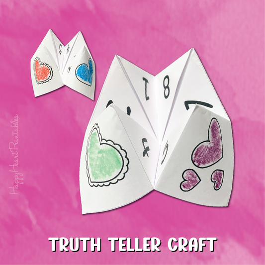 Valentine's Day Printable Truth Teller Craft