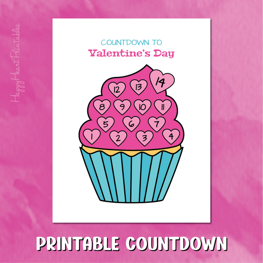 Printable Valentine's Day Countdown