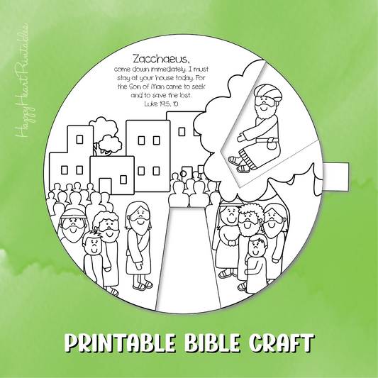 Zacchaeus Printable Craft